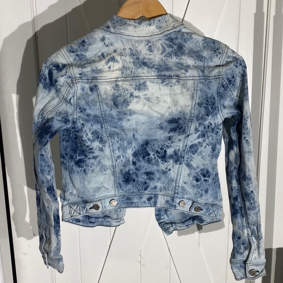 William Rast Acid Wash Stretch Crop Jean Jacket - Picture 3 of 4